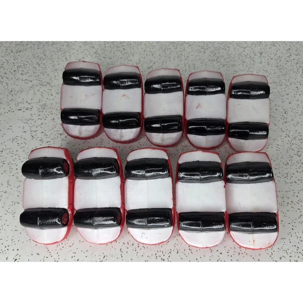 Lot of 10 pieces Vintage Santa in Car Blow Mold Plastic Christmas Light Covers